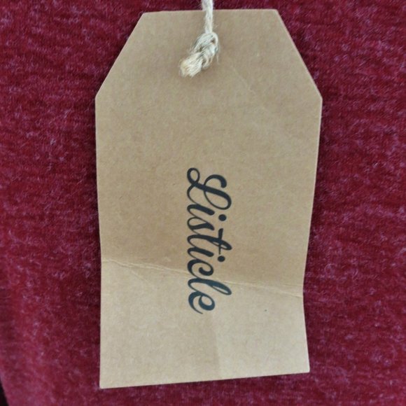 New LISTICLE Sexy Sweater Dress Heathered Red Form Fitting M - Picture 9 of 13